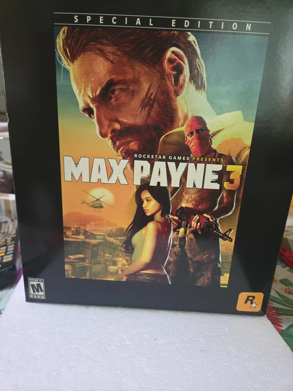 Microsoft Max Payne 3 Special Edition - Black & Orange Cover Art